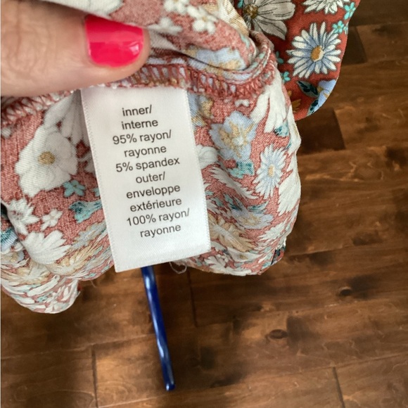 Floral Spaghetti Strap tank, Size Small - Picture 3 of 8